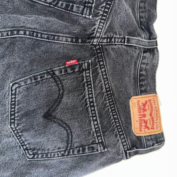 501 washed black 501 shorts sz 28 - Picture 2 of 4